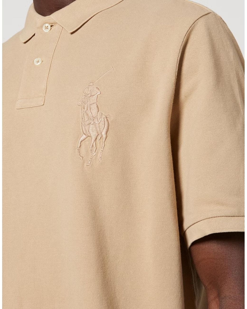 Polo Ralph Lauren Blue Big Pony Logo Classic Polo Shirt Clothing & T-Shirts for men
