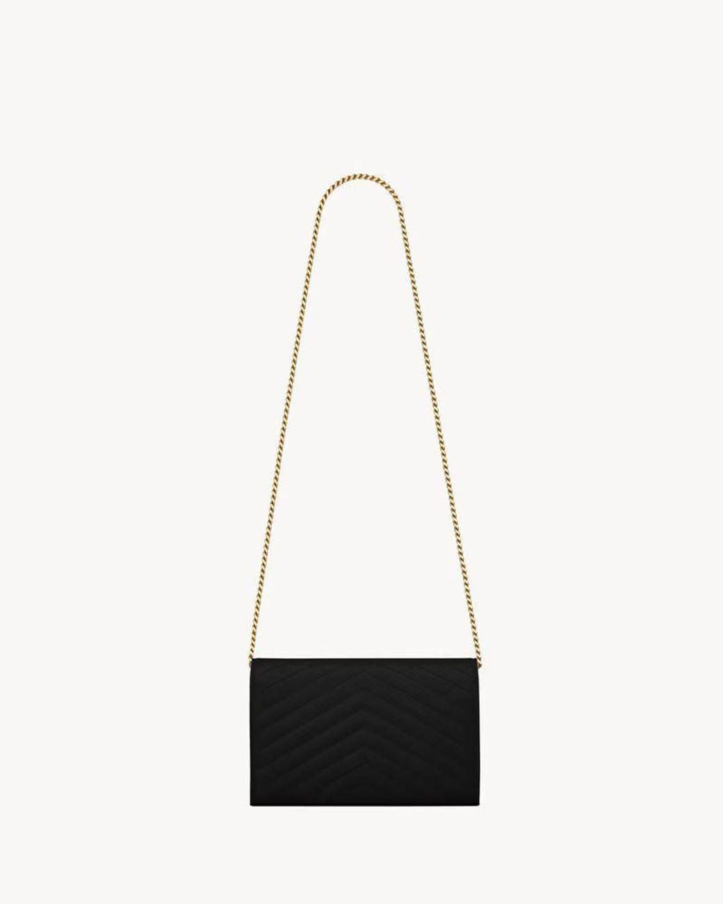 Saint Laurent White Saint Laurent Envelope-Style Hardware Wallet