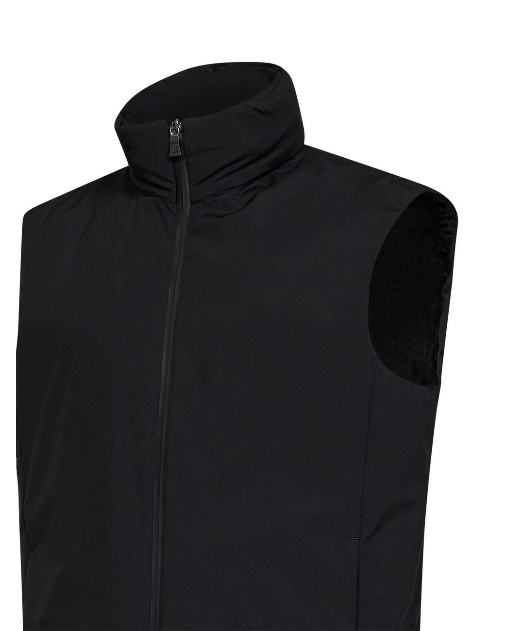Herno Black 2 Layer Windstopper Padded Vest for men