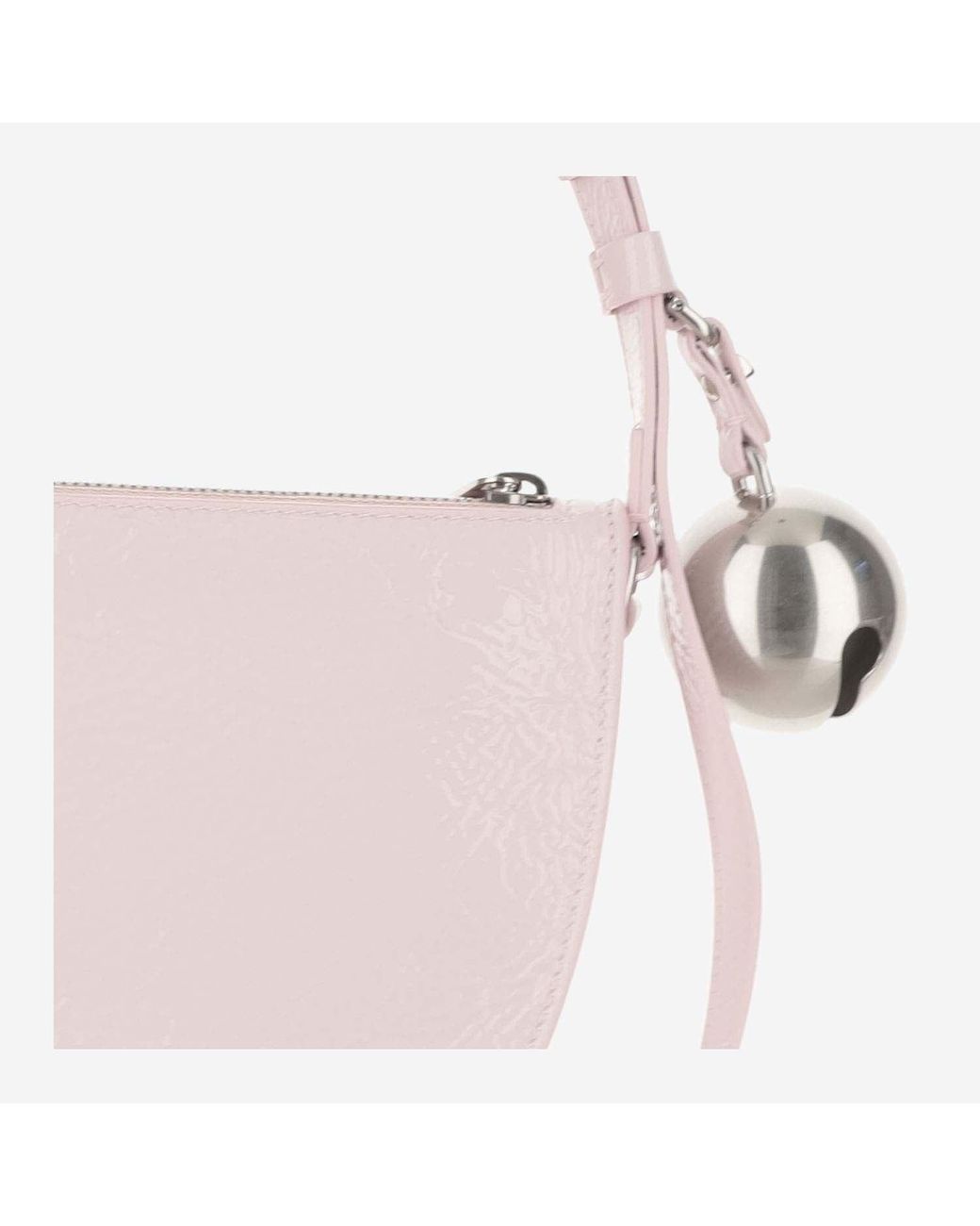 Burberry Pink Mini Shield Leather Shoulder Bag Calfskin