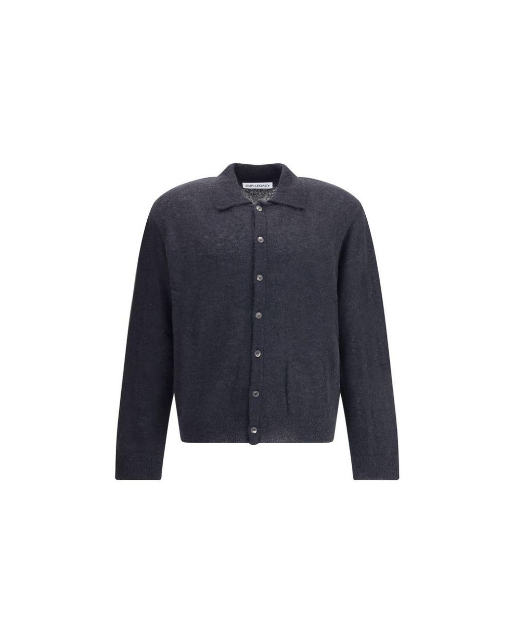 Our Legacy Blue Alpaca Cardigan for men