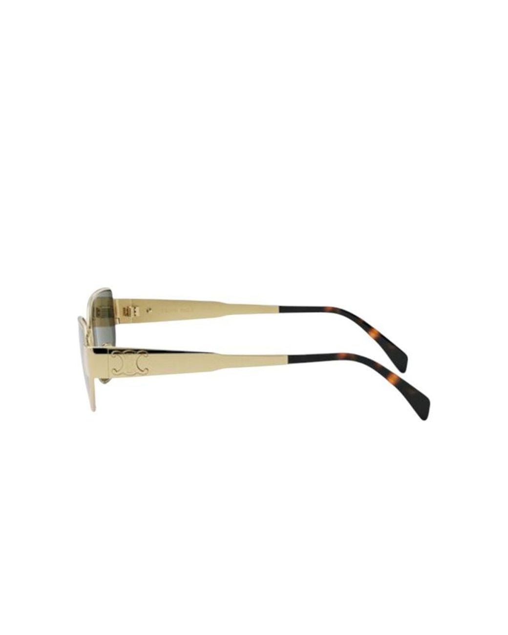 Céline Green Sunglasses- Metal Eyewear