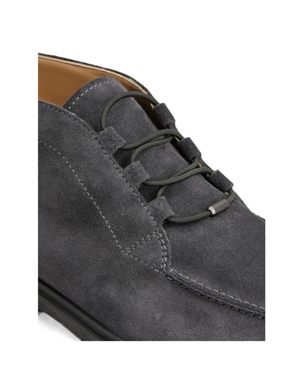 Tod's Black Suede Sneakers With Gommino Detail Calf Trainers for men