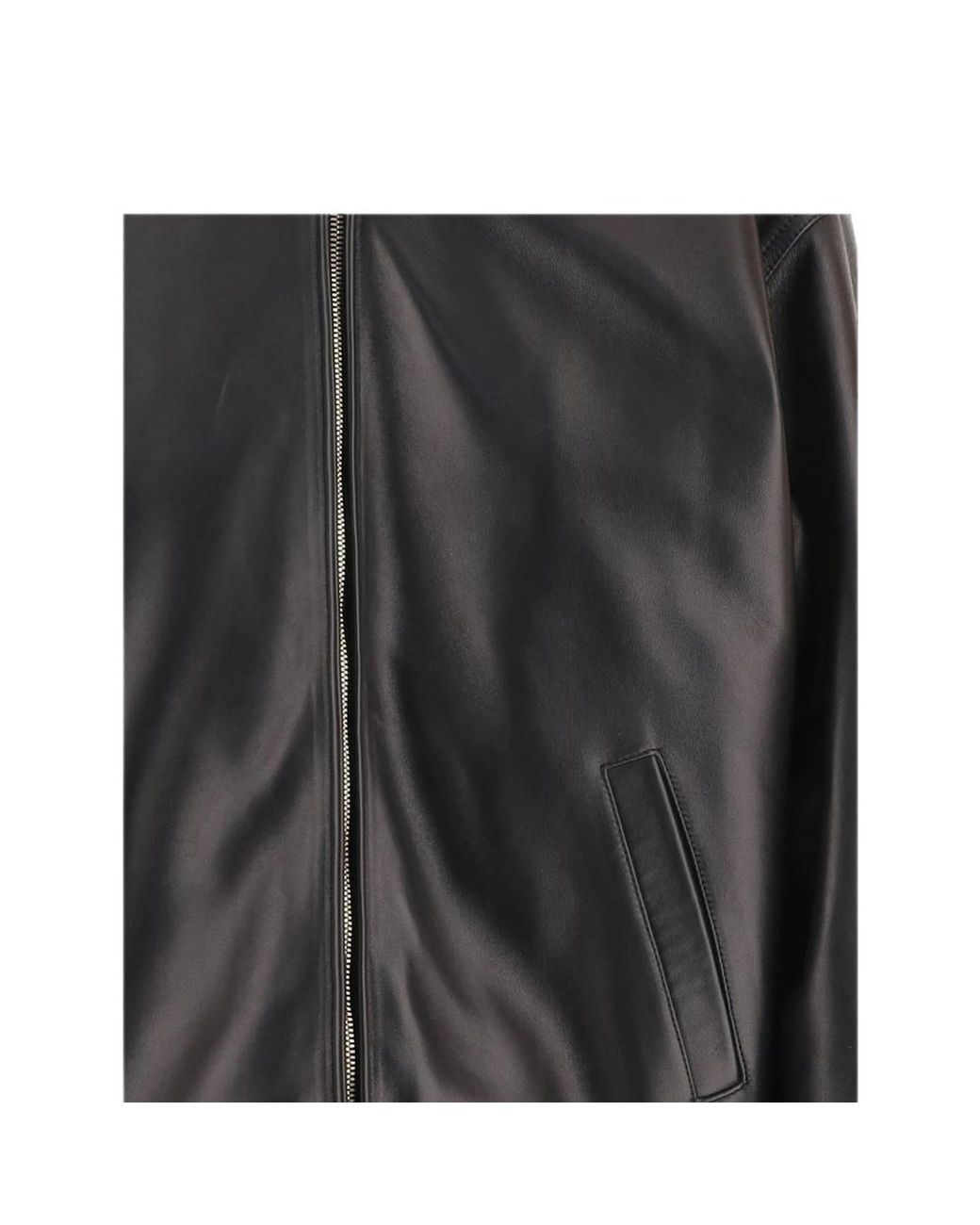 DARKPARK Black Zip-Up Leather Jacket