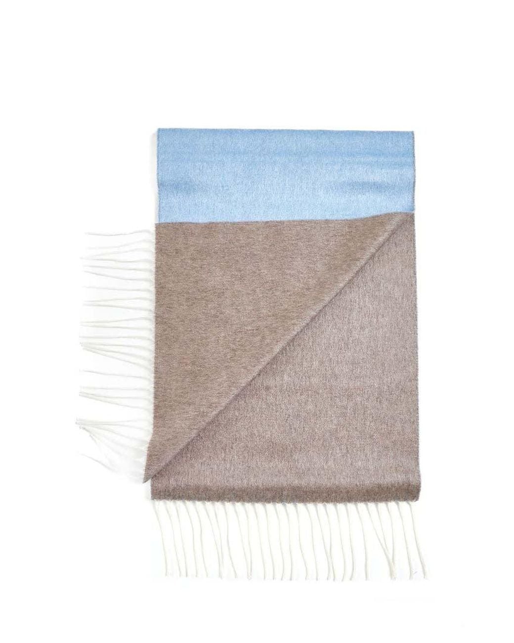 D 40 Blue And Light Scarf With Fringes for men