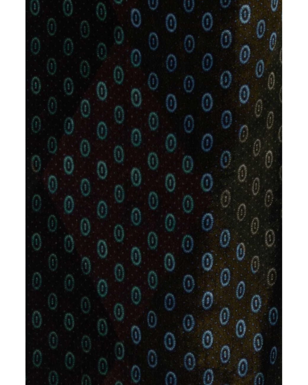 Dries Van Noten Black Printed Velvet Salix Skirt