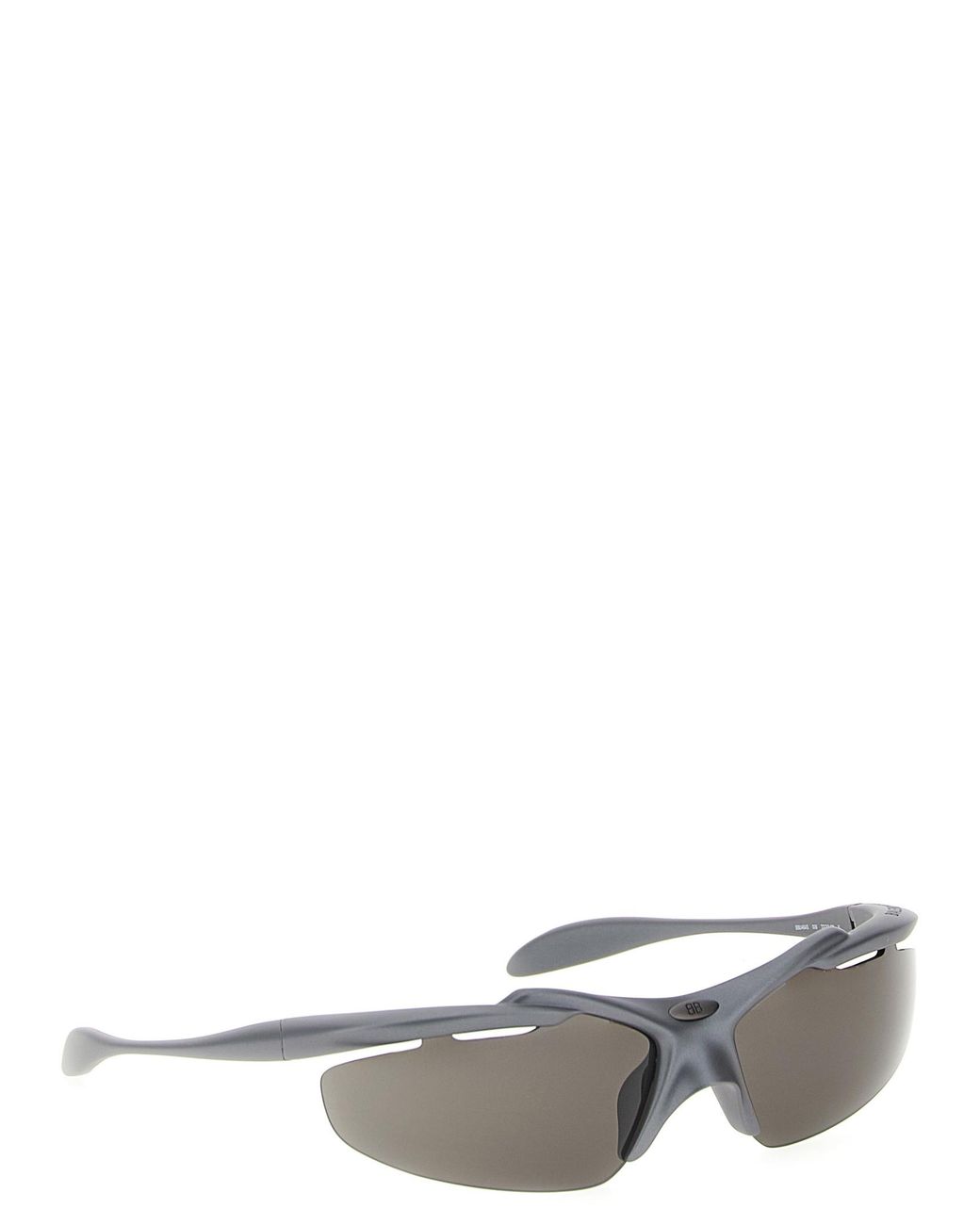 Balenciaga White 'Turbo D-Frame' Sunglasses for men