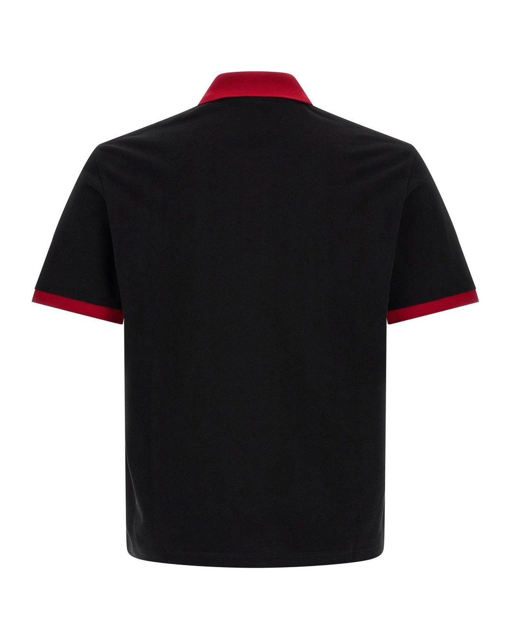 Versace Black Cotton Piqué Polo Shirt for men