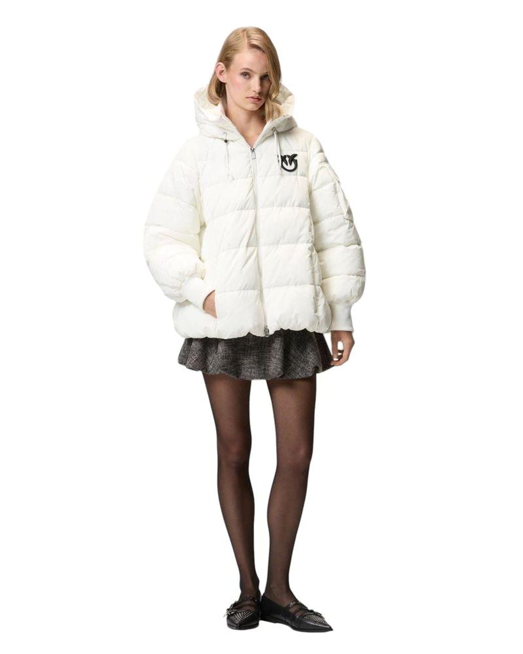 Pinko White Pinko Crusca Down Jacket