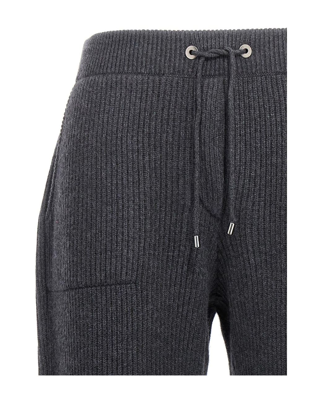 Brunello Cucinelli Blue Dark Cashmere Jogger Pants