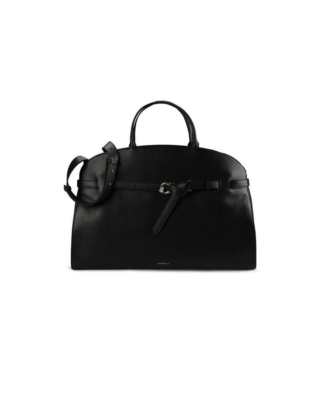 Coccinelle Black Handbag Cowhide Bags Handbags