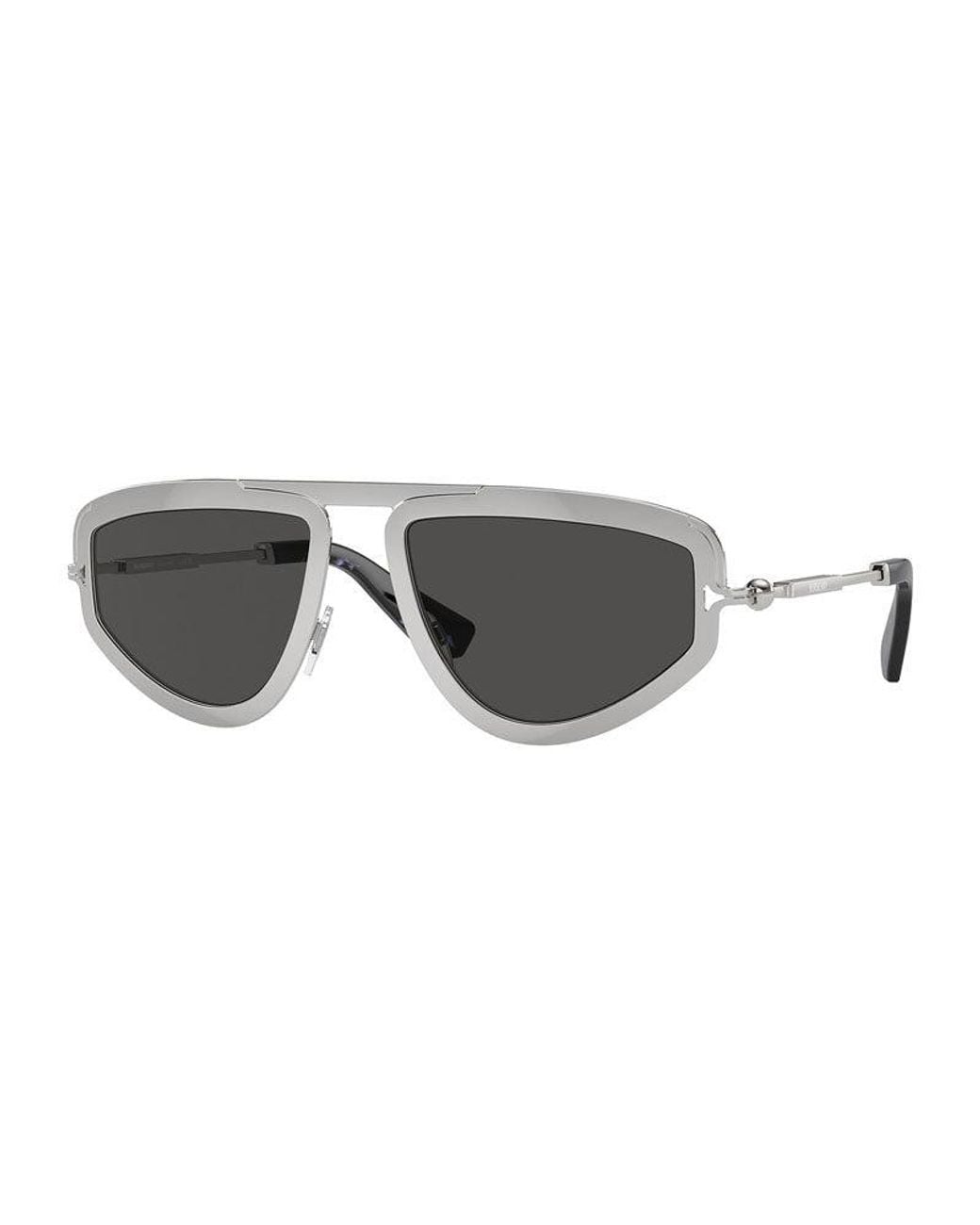 Burberry Gray Sunglasses Geometric Full Rim, Frame And Dark Lens Be3150100587 for men