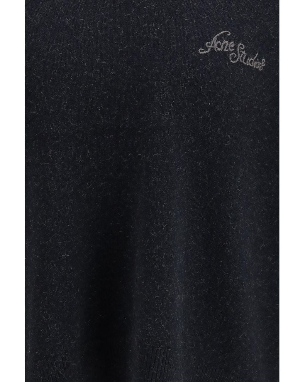 Acne Blue V-Neck Sweater Camel Hair for men