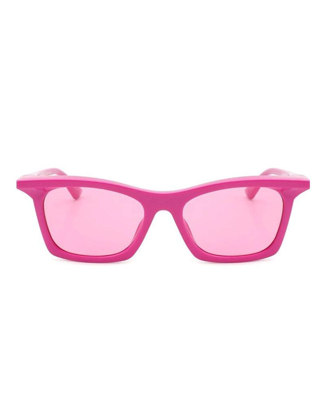 Balenciaga Pink Sunglasses Rectangle Full Rim, Frame And Lens Bb0099S003