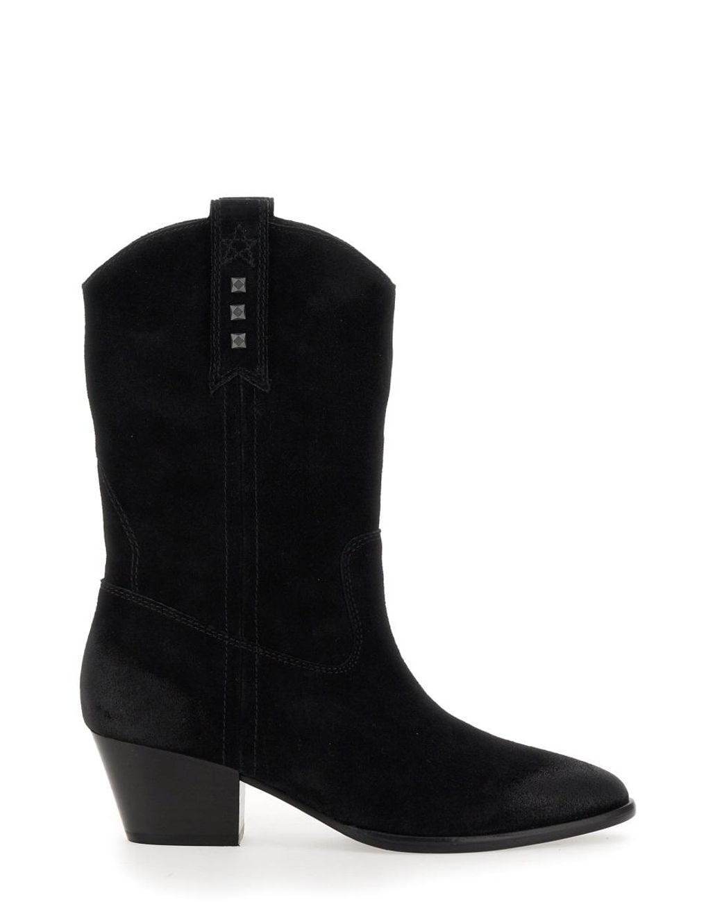 Ash Black Hooper Boots Suede Leather