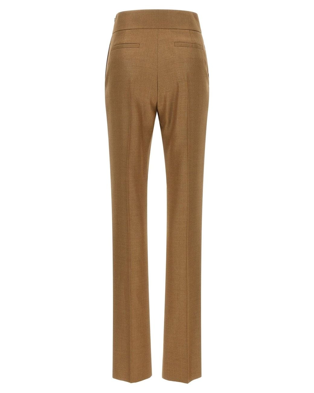 Valentino Garavani Natural Virgin Wool-Silk Blend Trousers
