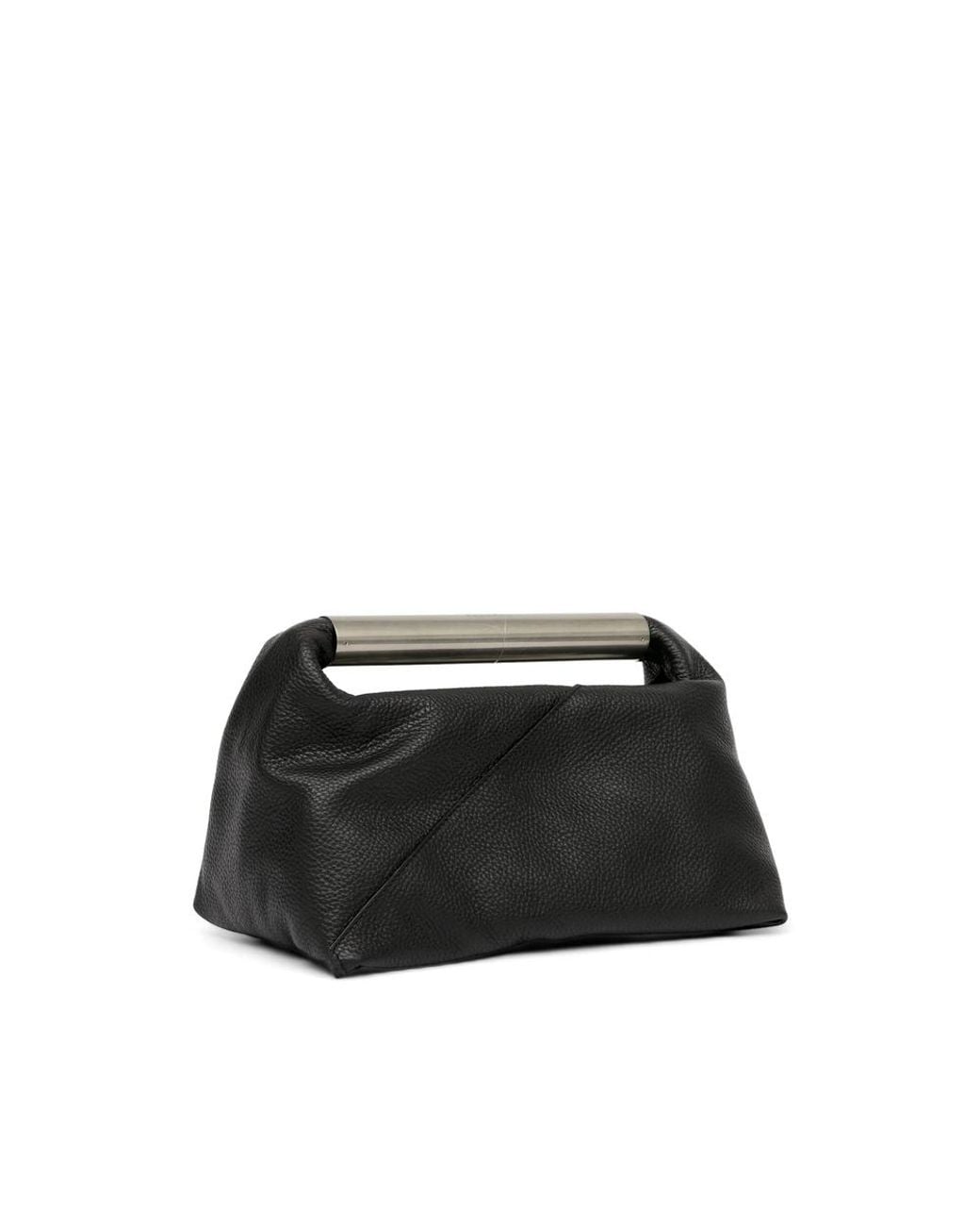 MM6 by Maison Margiela Black Handbag Japanese Horizontal Leather Tote Bags