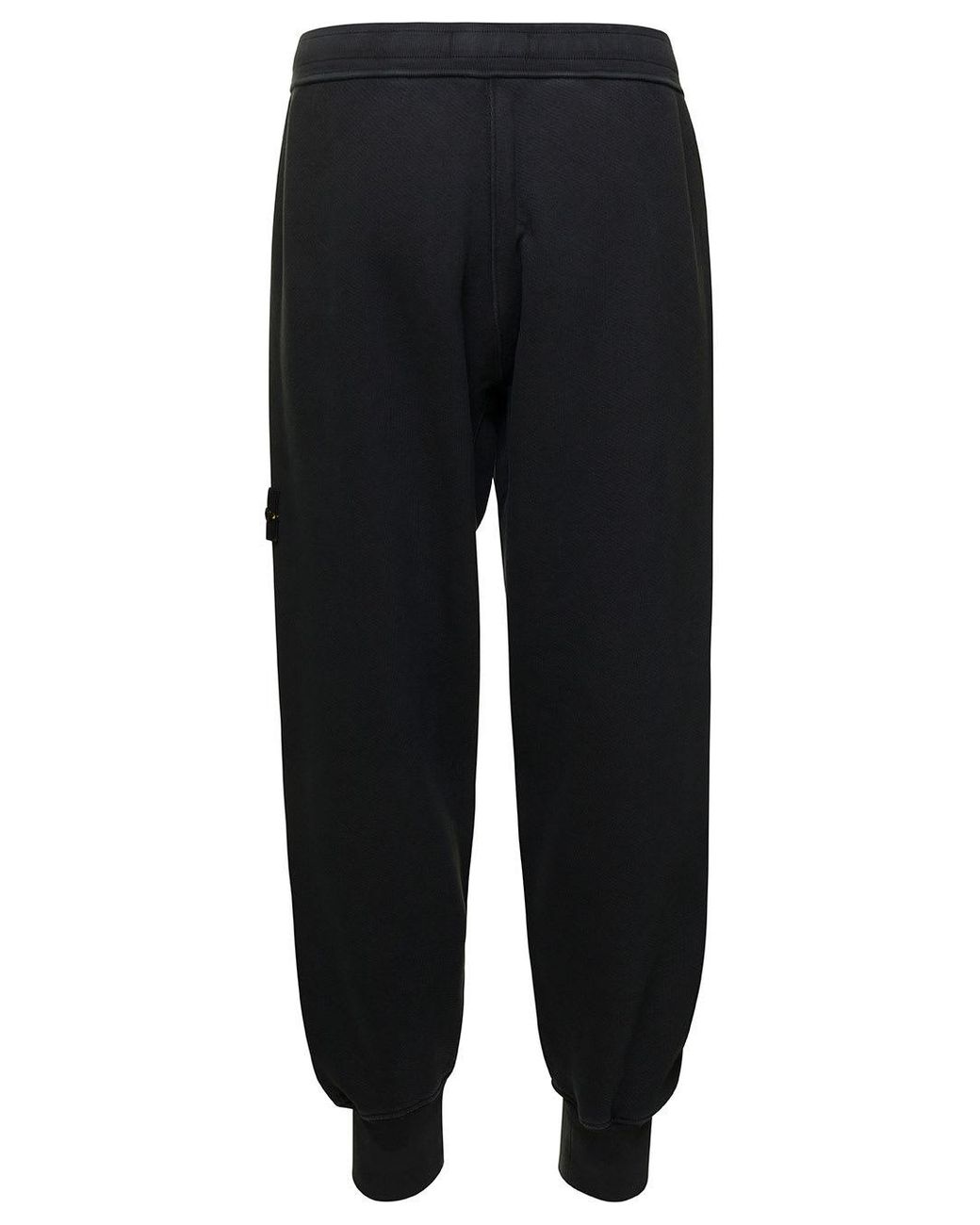 Stone Island Black Stone Washed Twill Track Pants