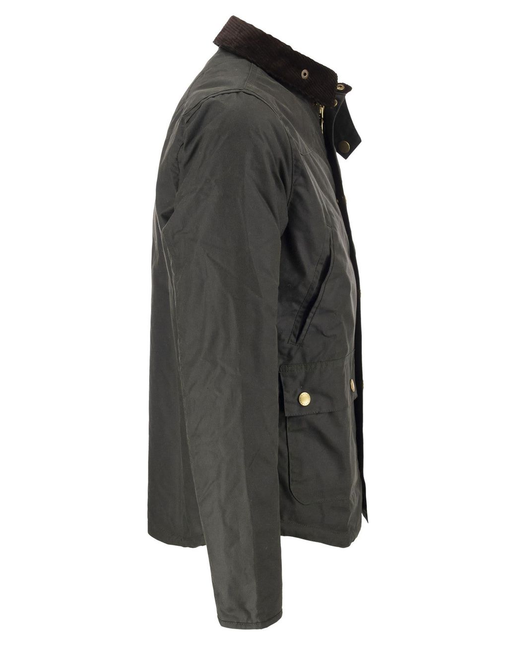 Barbour Reelin Waxed Cotton Jacket in Black for Men