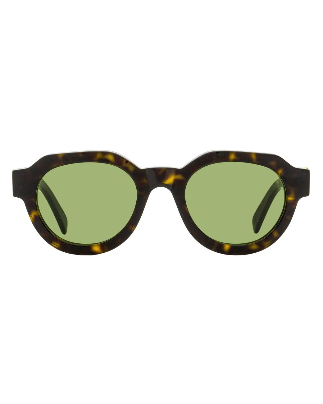 Retrosuperfuture Green Rounded Geometric Sunglasses Vostro 2X1 51Mm Plastic (Acetate)