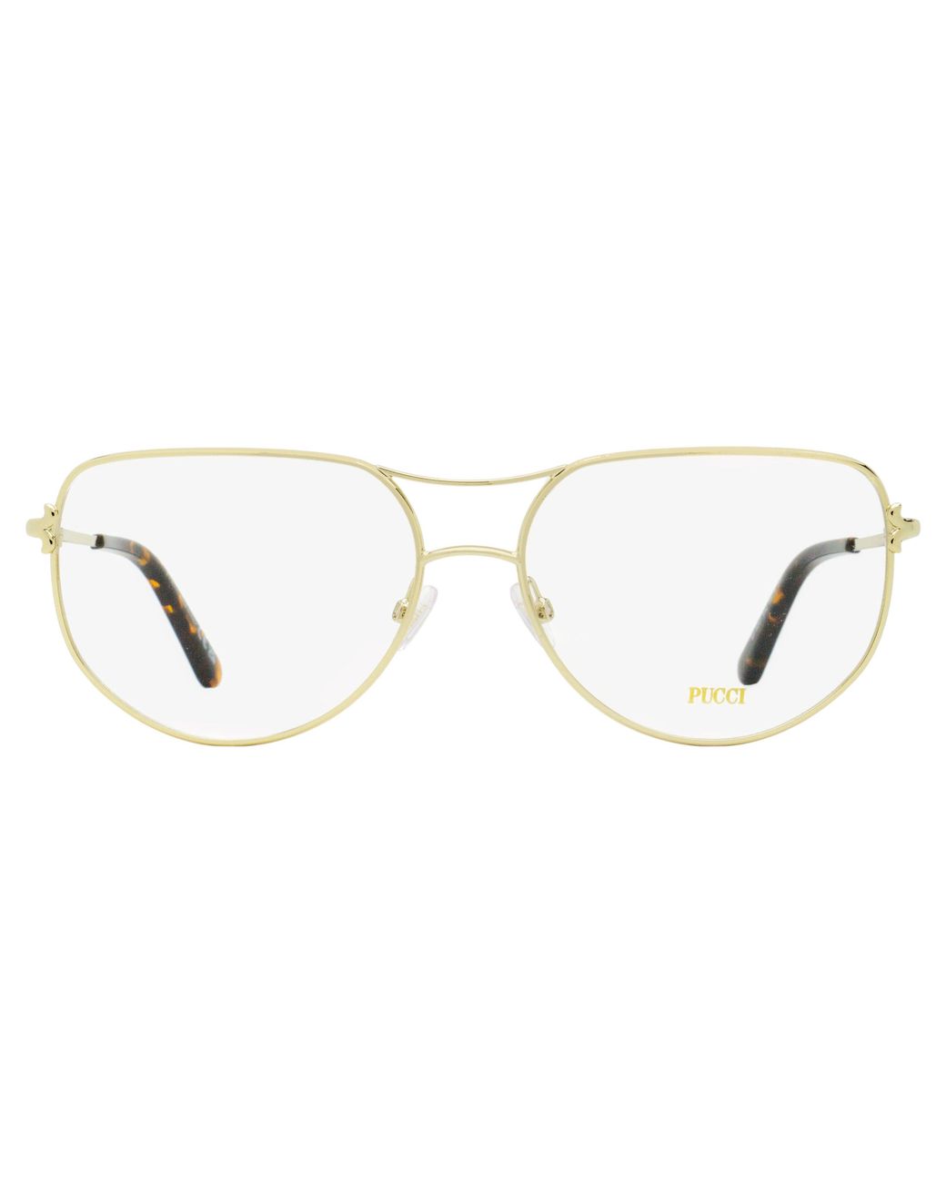Emilio Pucci Black Emilio Pucci Ep5247 Clip-On Aviator Eyeglasses