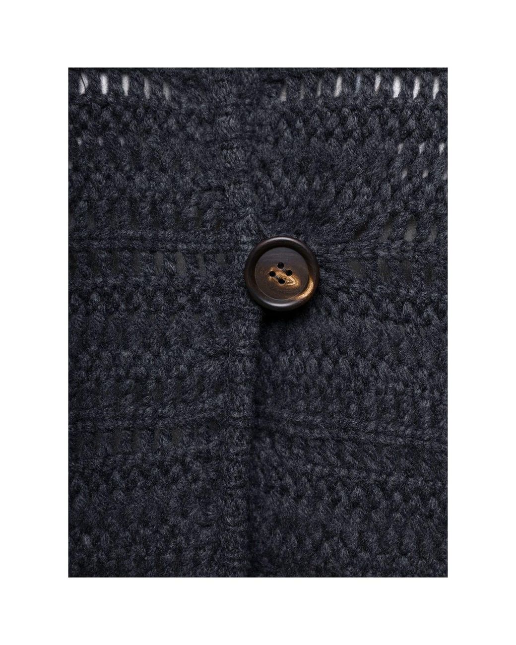 Brunello Cucinelli Blue Wool Hooded Sweater