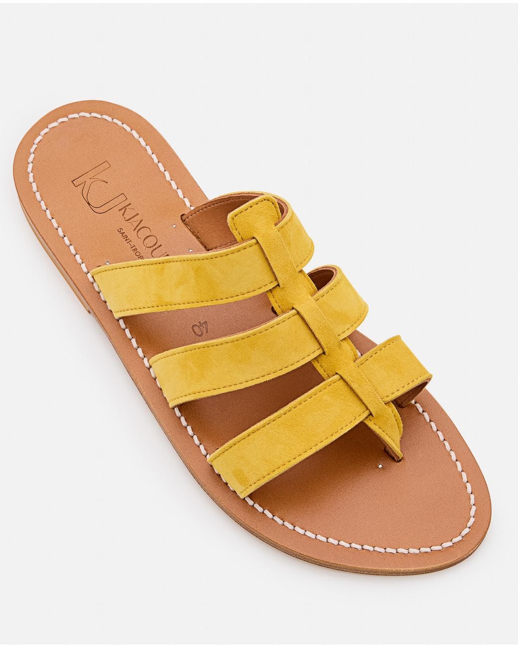 K. Jacques Yellow Sandals Leather