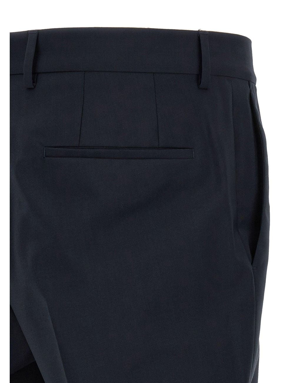 Boss Blue Virgin Wool Tailored Pant Suit