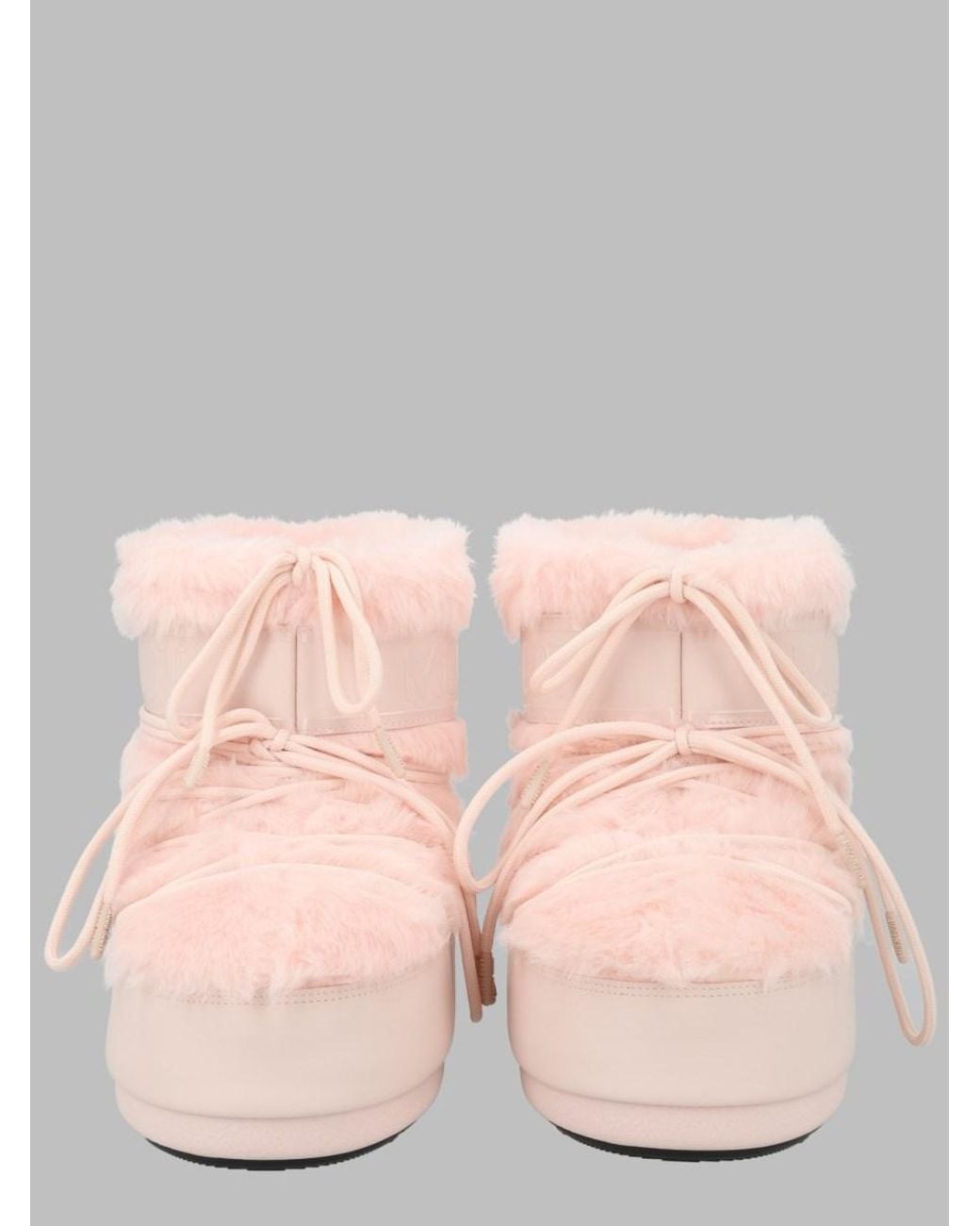 Moon Boot Pink Ankle Boots Icon Low Modacrylic