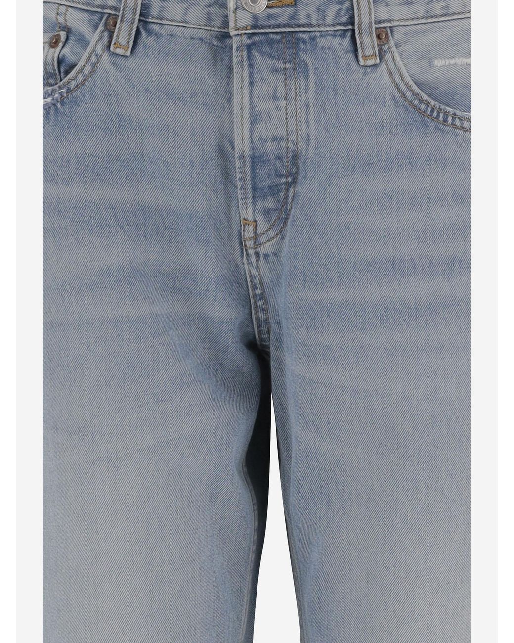 Re/done Blue Cotton Jeans