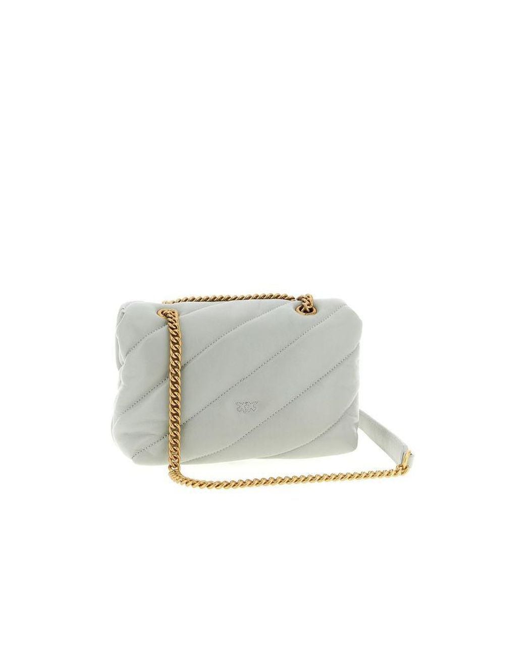 Pinko Green Crossbody Bag Lamb Fur Crossbody-Bags