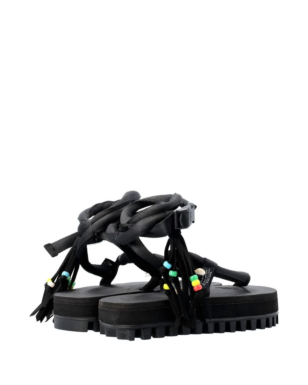 Alanui Rubber Gut Suicoke Sandals in Black - Save 8% | Lyst