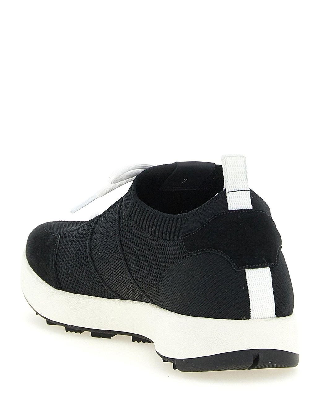 Kiton Black Technical Cotton Sneaker