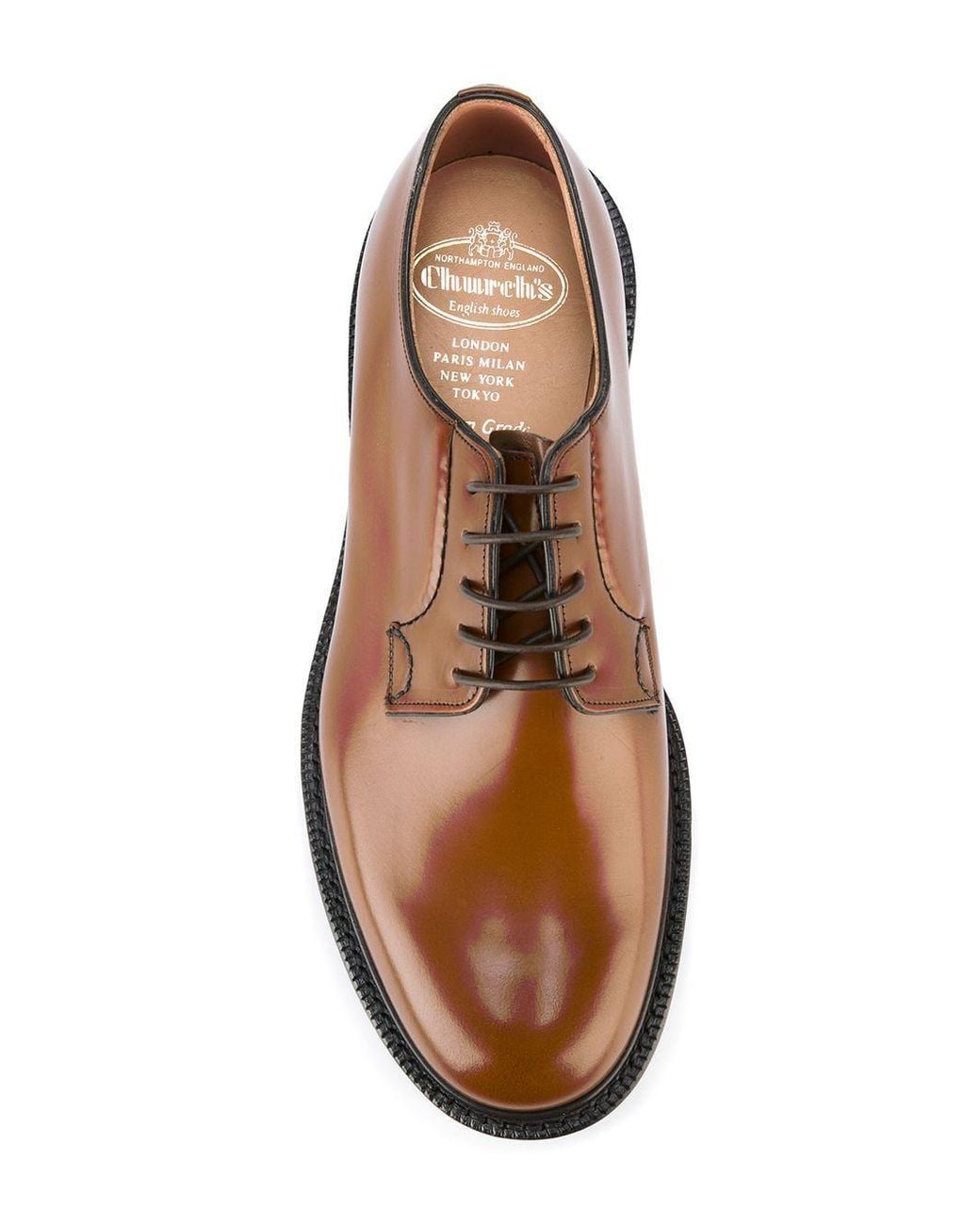 Church's Brown Lace-Up Shoes Shannon Calf Leather Accessories for men