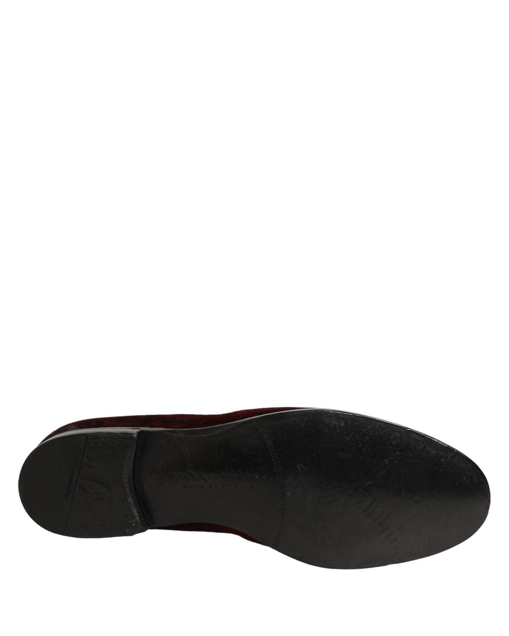 Dolce & Gabbana Black Suede Slip On Slippers Loafers Shoes Leather for men
