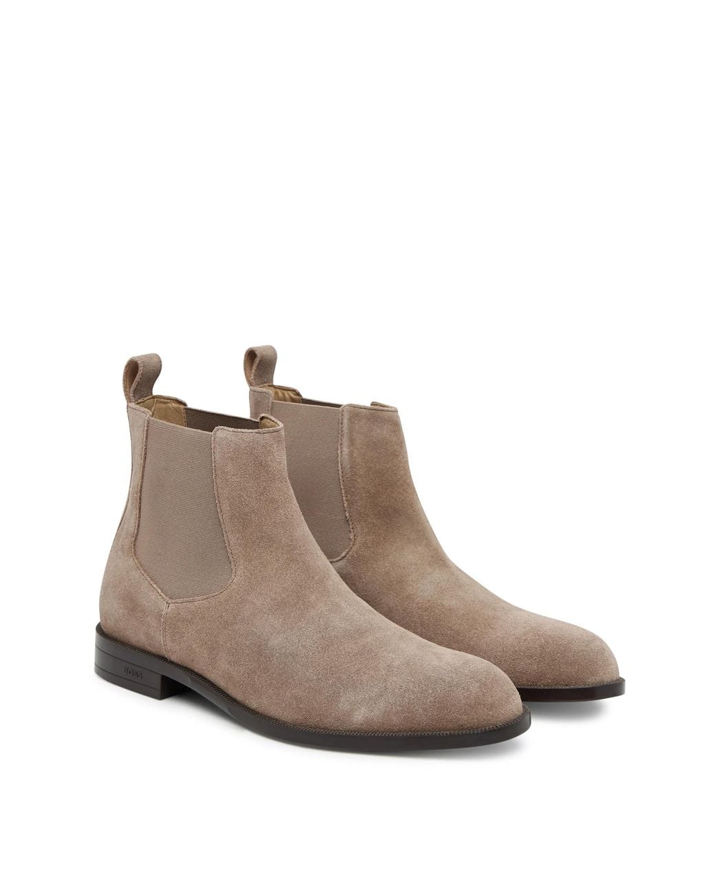 Boss Brown Chelsea Boots Suede for men