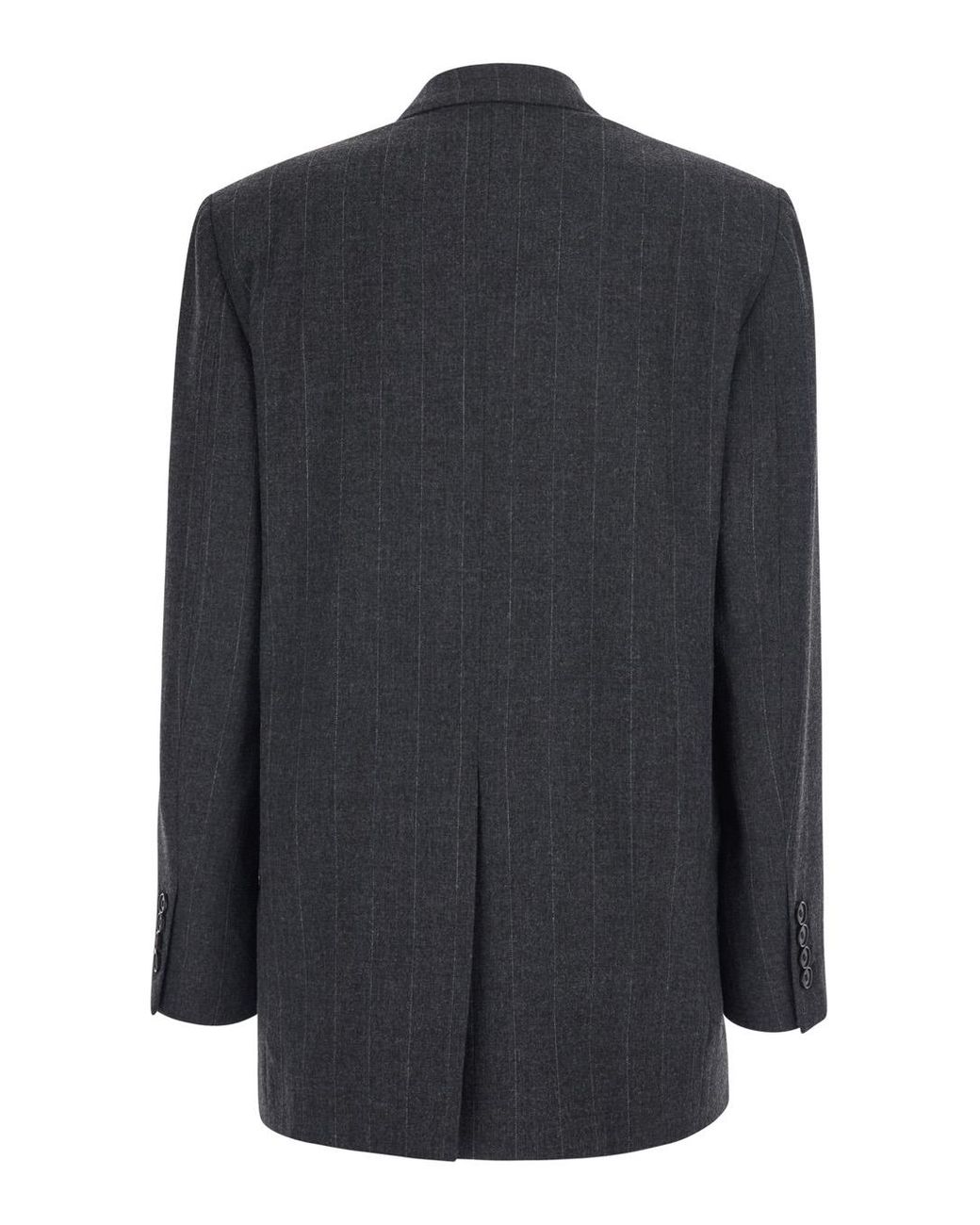 Jucca Black Double-Breasted Blazer Prince Of Wales Wool Blend Blazers