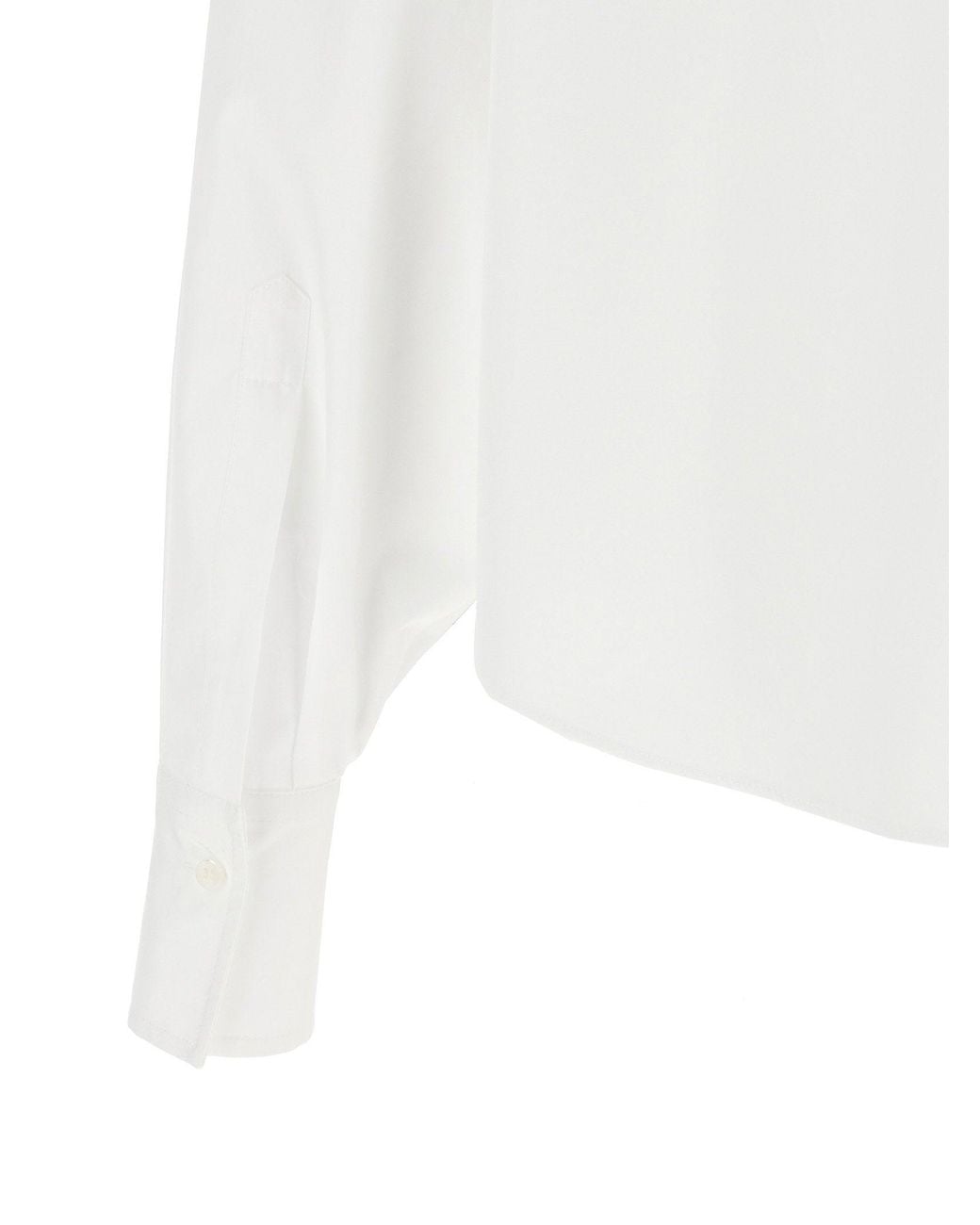 Brunello Cucinelli White Monile Trim Shirt