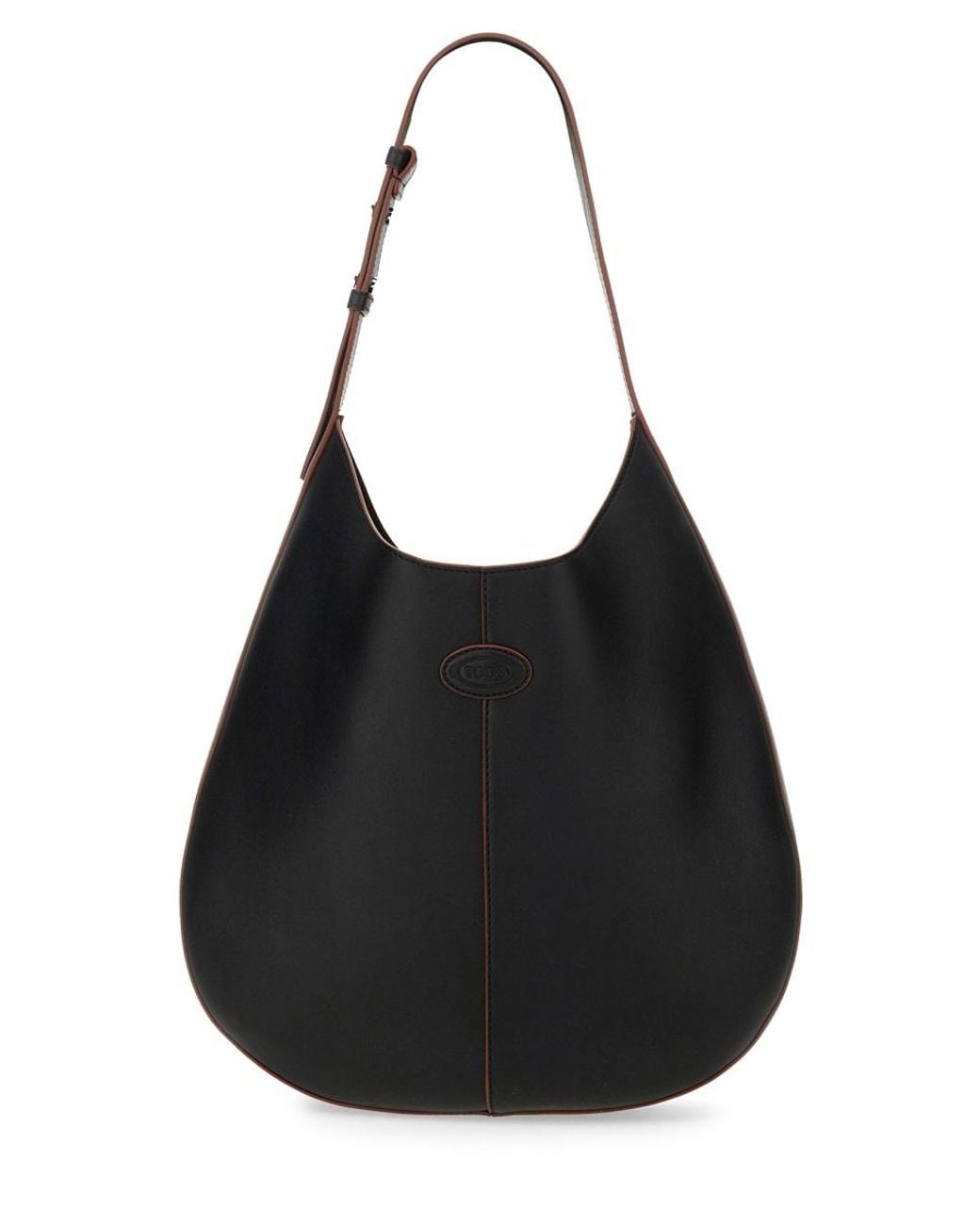 Tod's Black Hobo Bag Calfskin Handbags