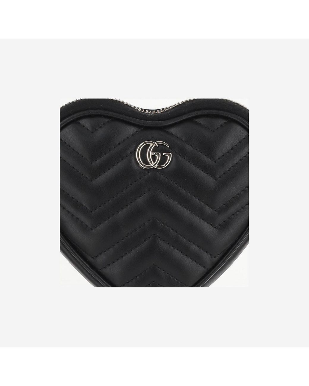 Gucci Black Mini Gg Marmont Bag Calf Skin Shoulder