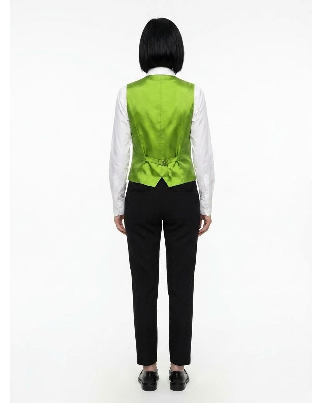 Dolce & Gabbana Green Elastane Waistcoat Clothing