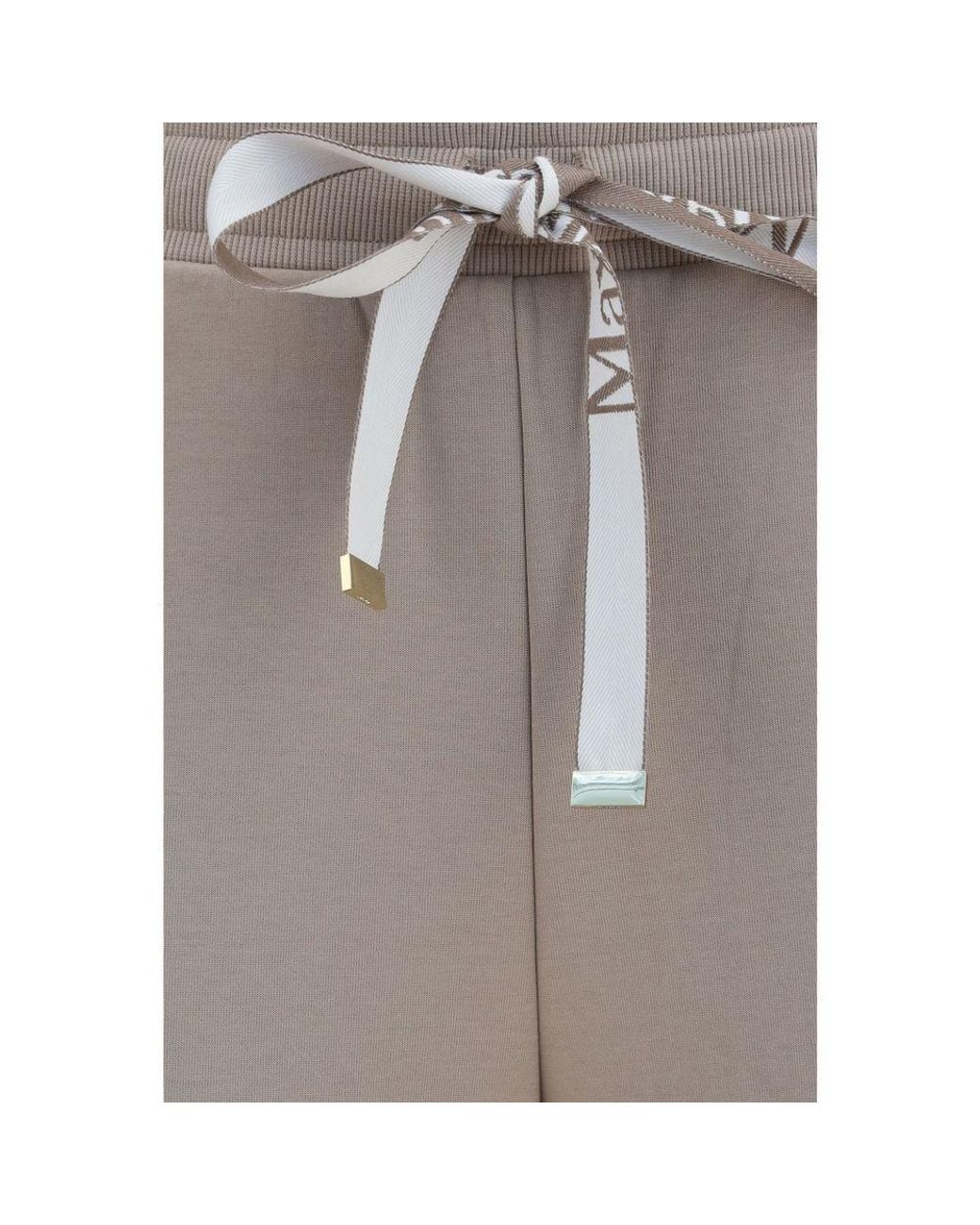 Max Mara Gray Cotton Casual Pants