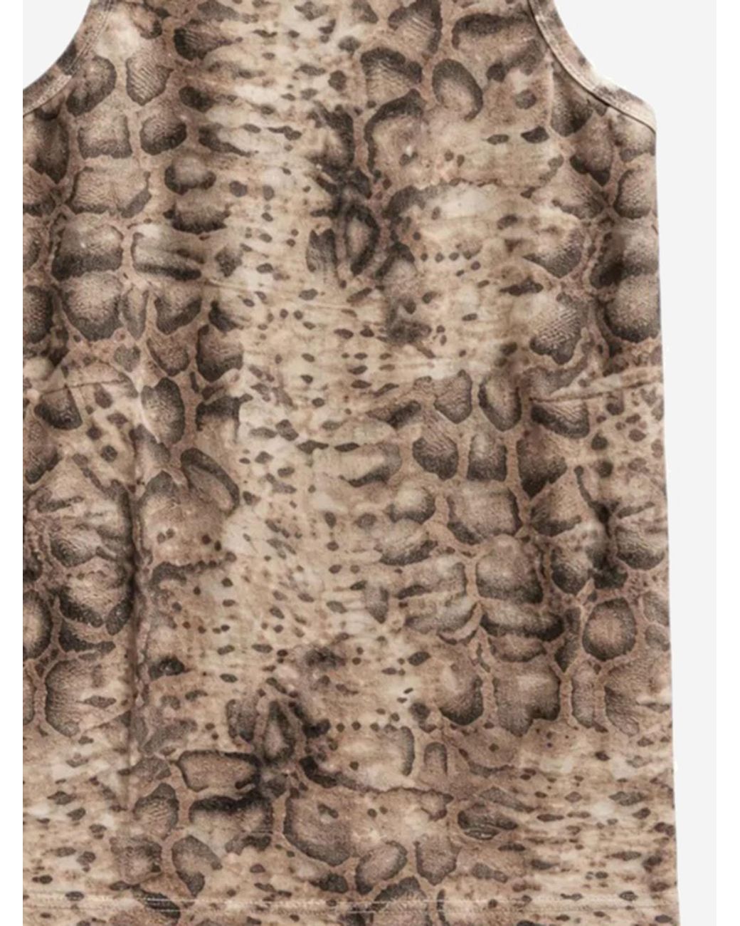 Pinko Brown Tank Top Stretch Cotton