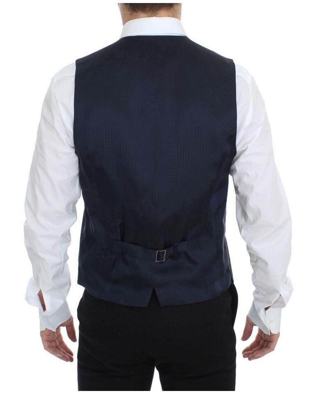 Dolce & Gabbana Gray Stretch Formal Dress Vest Gilet Wool for men