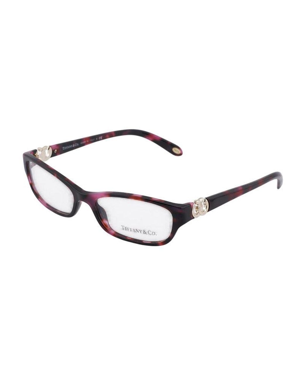 Tiffany & Co Brown Eyeglasses Rectangle Full Rim, Milky Havana Frame And Clear Demo Lenses Lens Tf20428126 Sunglasses