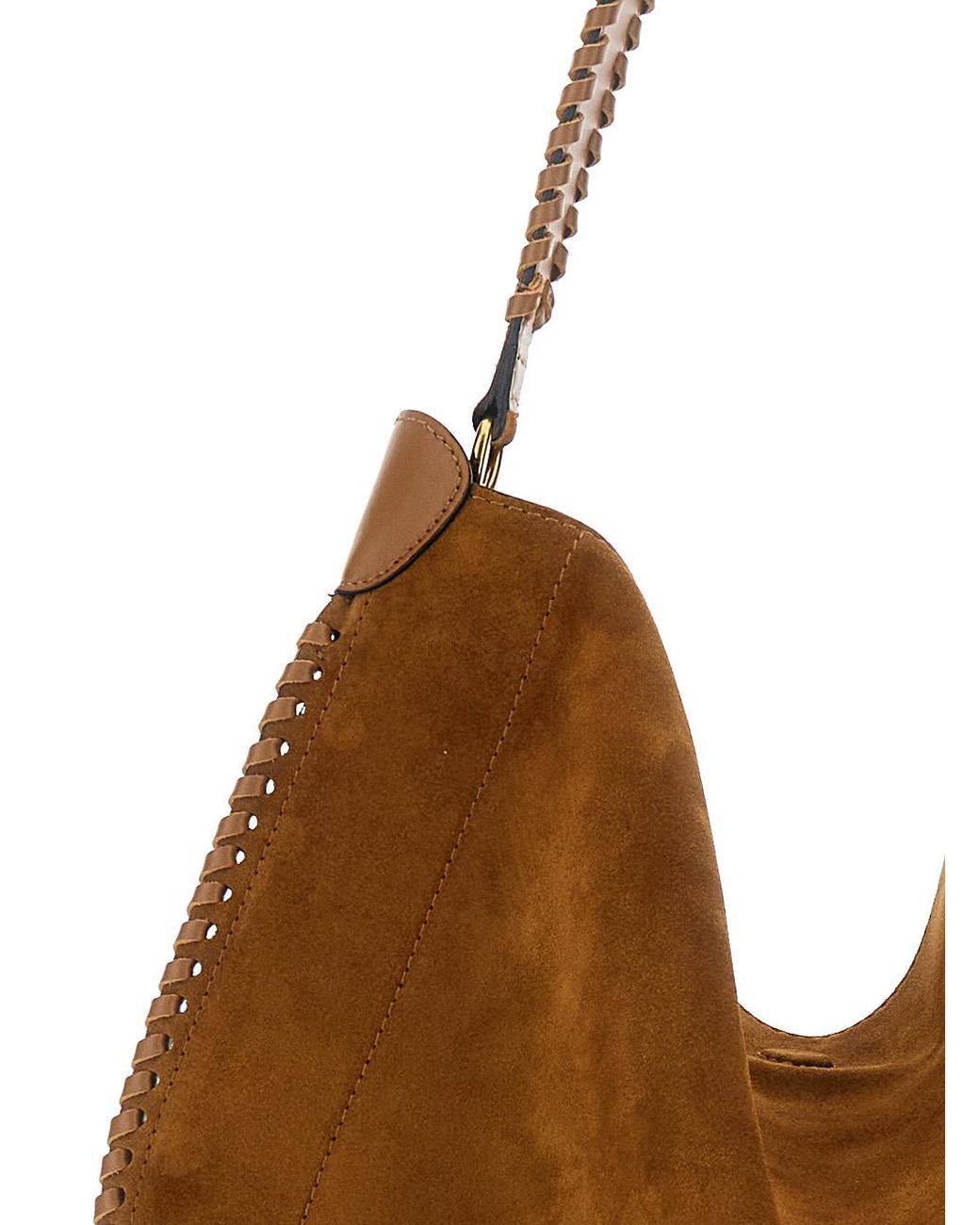 Isabel Marant Brown Crossbody Bag Oskan Hobo Suede Shoulder