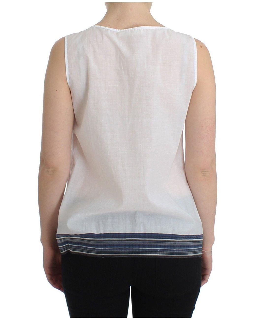 Ermanno Scervino Gray Top Blouse Tank Shirt Sleeveless