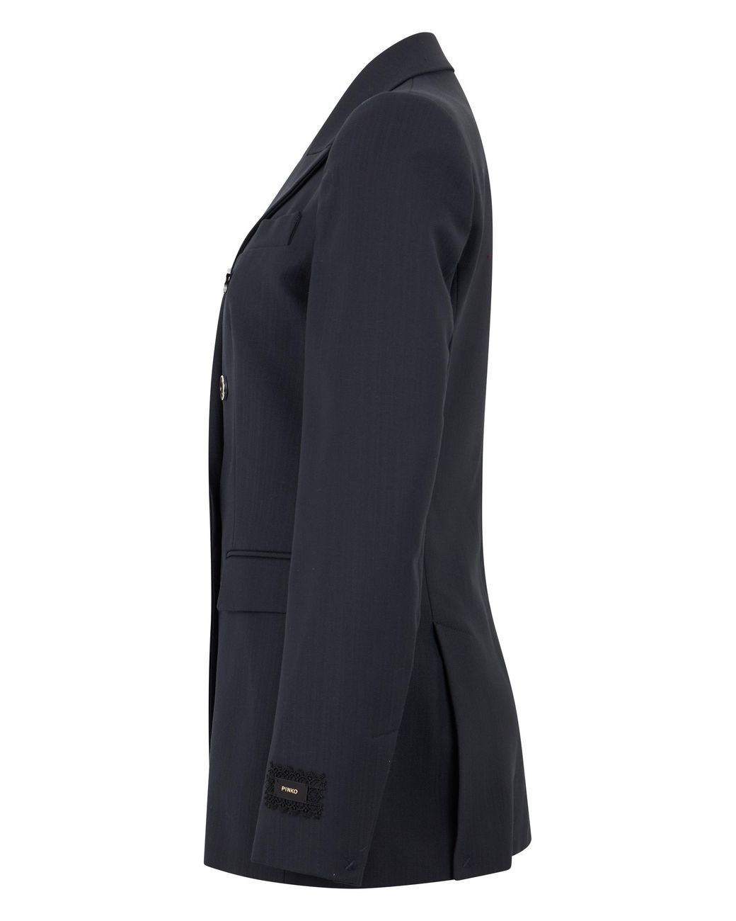 Pinko Blue Striped Jacket Polyester Blazers