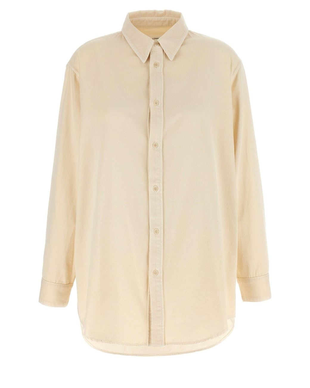Lemaire Natural Cotton Canvas Shirt