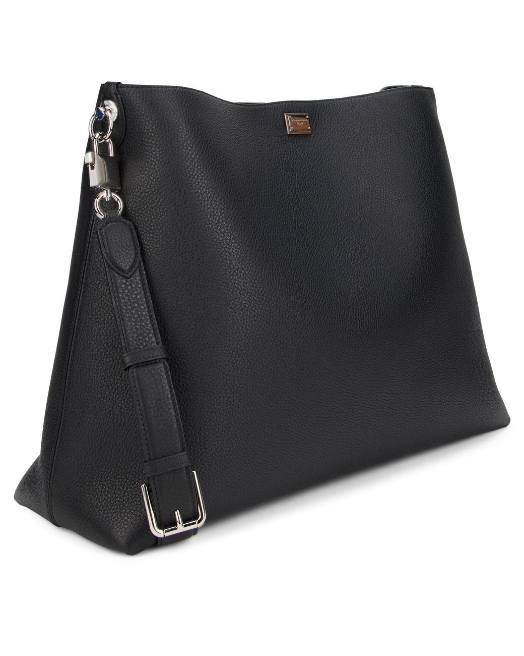 Dolce & Gabbana Black Tote Bag Vittoria Leather Calfskin for men